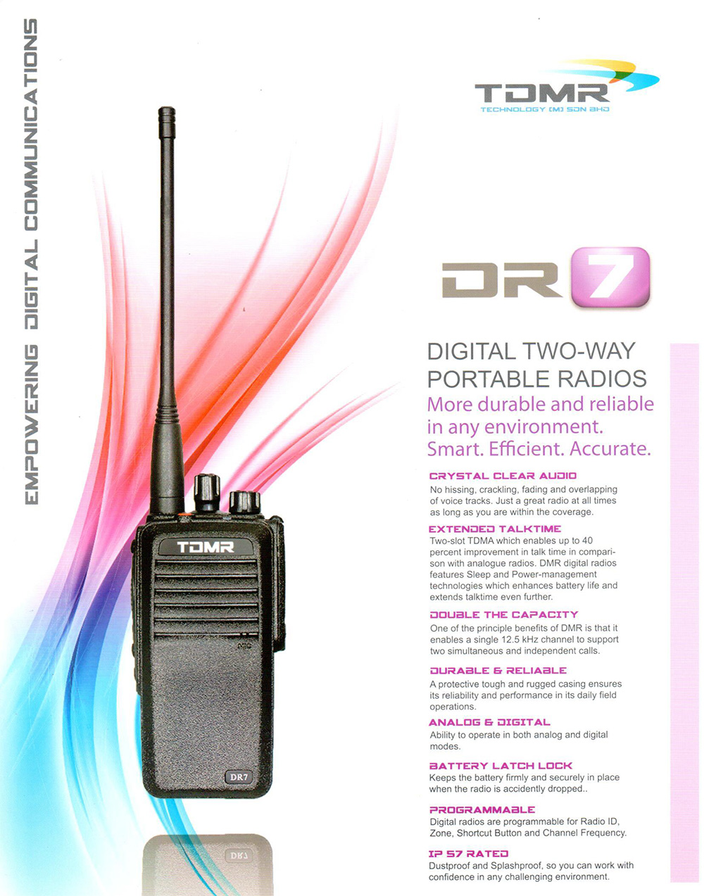 Portable Walkie Talkie TDMR-DR7